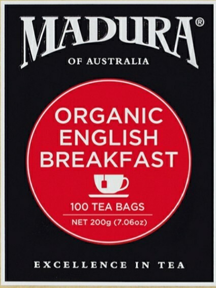 Organic English Breakfast TEA 500 BAGS Australian Certified TEA BAGS Madura tea.
