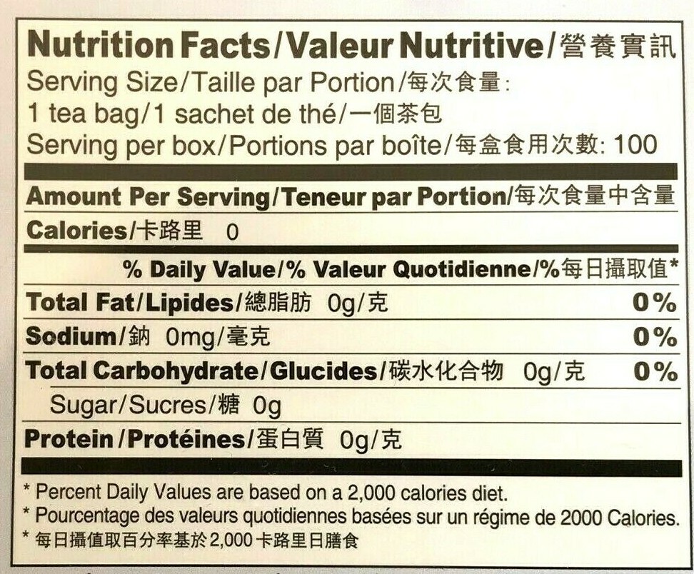 1 Box, Prince of Peace 100% Organic Green Tea, 6.35 Oz / 180g – 100 Tea Bags