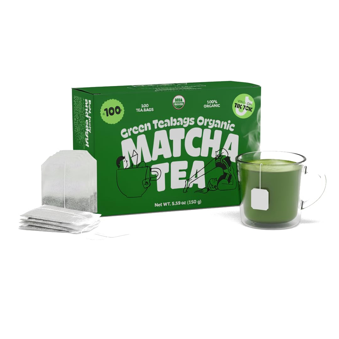 Matcha Teabags Matchadna Certified Organic Matcha Green Tea by – 100 Teabags
