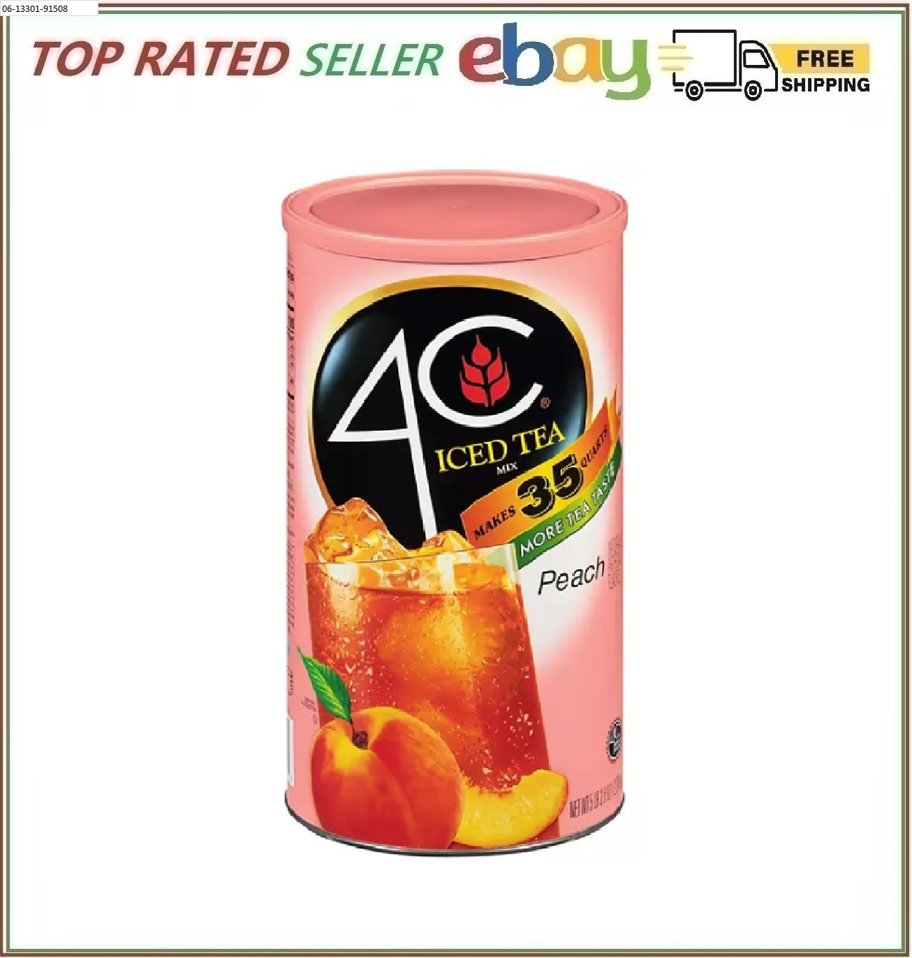 4C 35 QT Peach Iced Tea Mix (82.6 oz.)