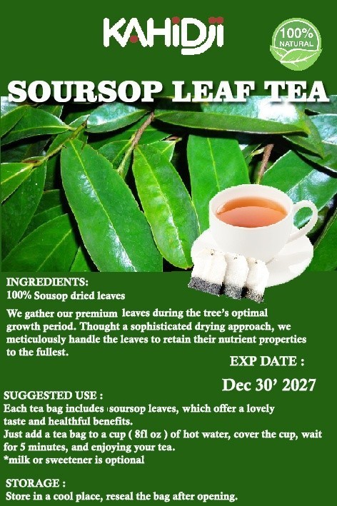 Soursop Leaves Tea 30 Bags Herbal Guanabana Graviola Annona Muricata 12/2027