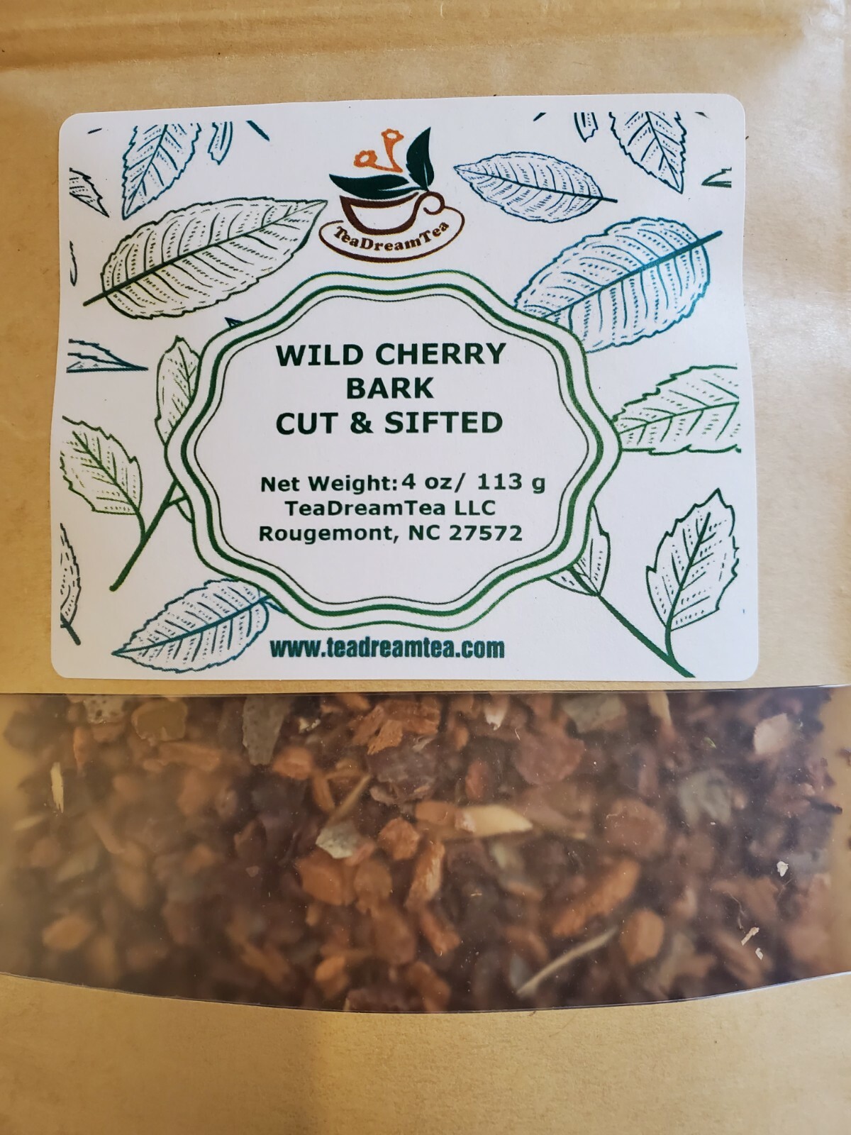 Wild Cherry Bark 4 oz (113g) Herbal Tea Caffeine Free TeaDreamTea Made in USA