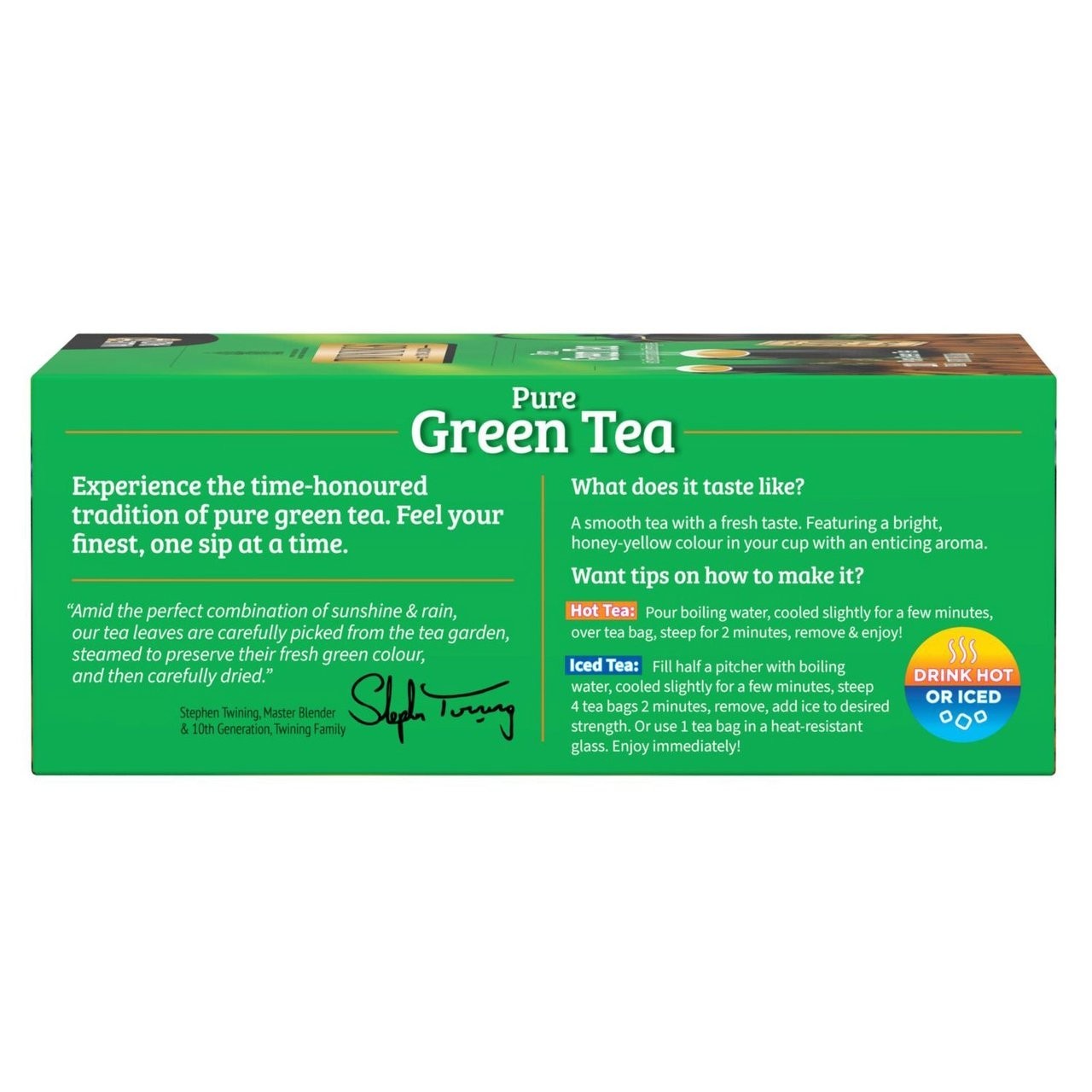 Twinings Pure Green Tea Individually Wrapped Bags 100 Count Pack of 1 Smooth …