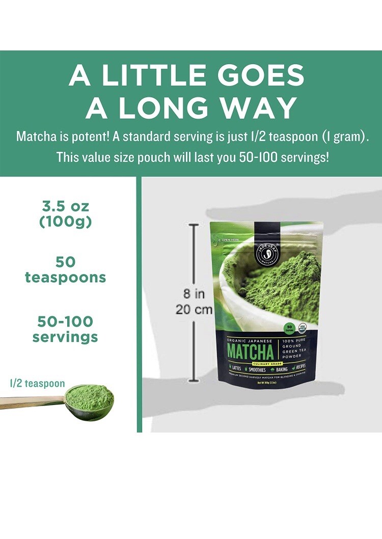 Jade Leaf Organic Matcha Green Tea Powder – Authentic Japanese Origin – Premium