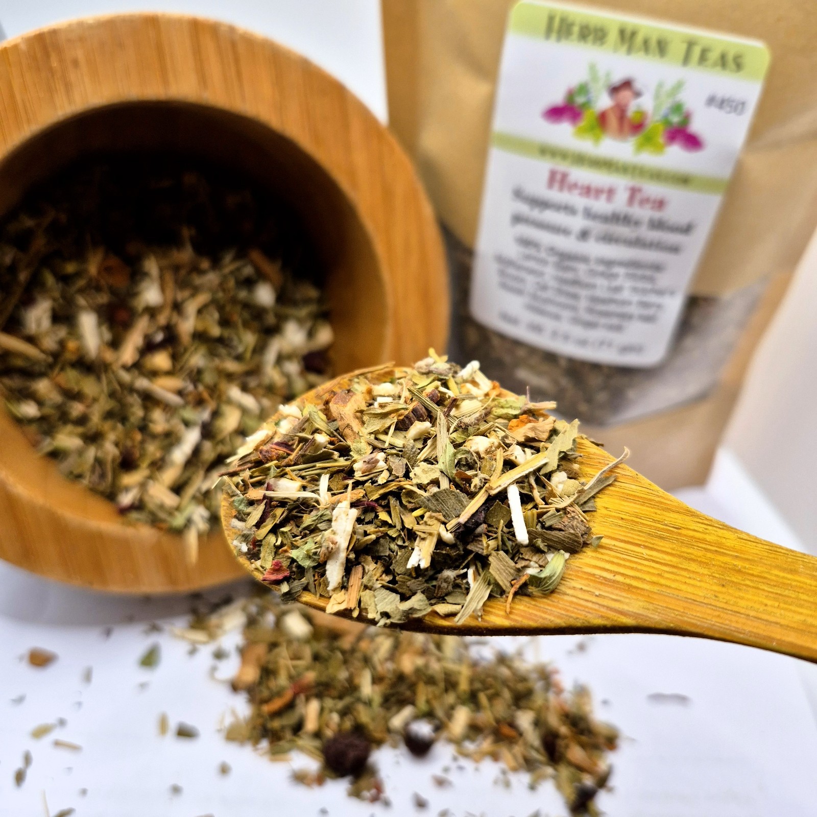 HEART TEA – with Reishi Mushroom, lowers blood pressure & heart palpitations