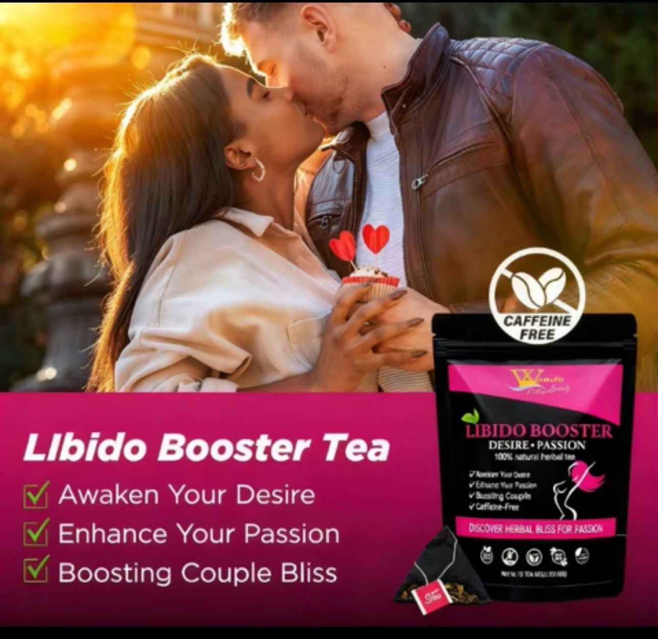 Women Libido Booster Desire-passion 100% natural herbal tea.