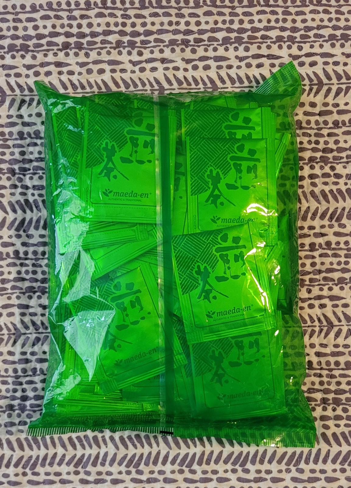 Lot of 2 Maeda-en Sencha Green Tea with Matcha 7oz X 100 Tea Bags Japan