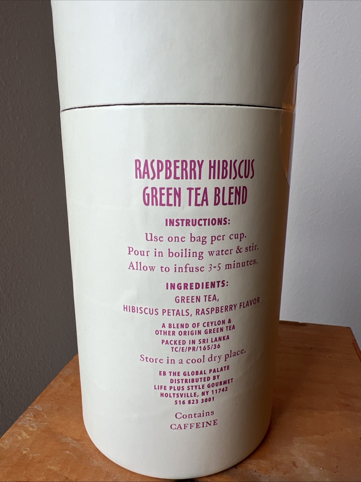 FINE TEAS RASPBERRY HIBISCUS GREEN TEA BLEND 50 Bags by WELL NOW 2.64OZ