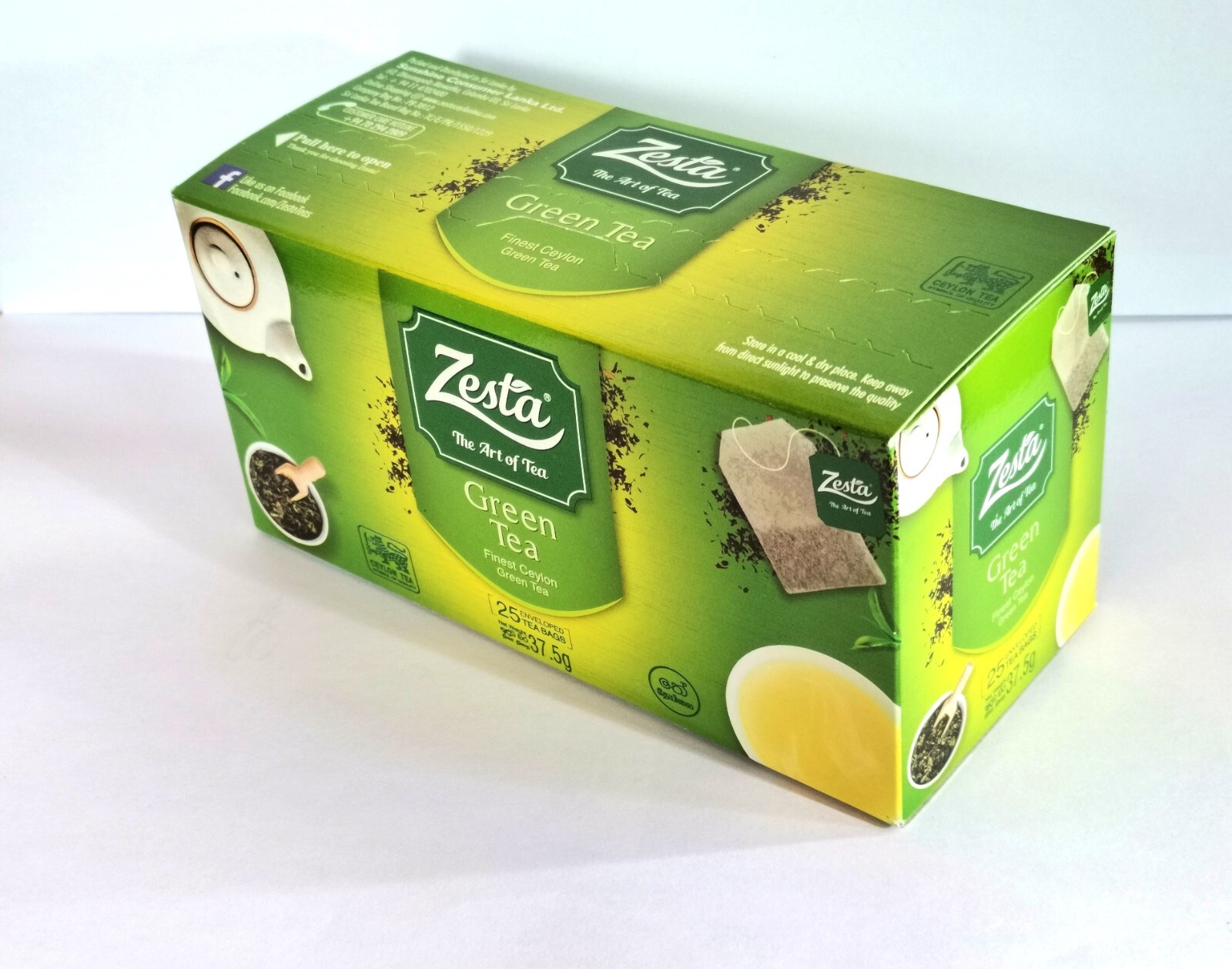 Ceylon Green Tea Bags 100% Natural Pure Herbal Organic Healthy Premium Quality