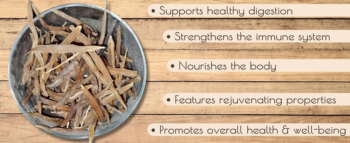 Shatavari Root 4 oz – Premium Cut and Sifted Organic Shatavari from India,