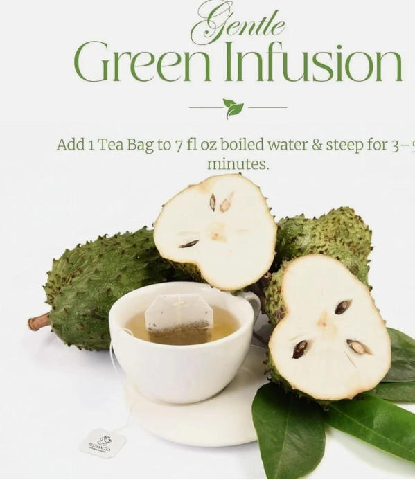 100 PACK Soursop Leaves Tea Bags Herbal Guanabana Graviola Annona Muricata, NEW!