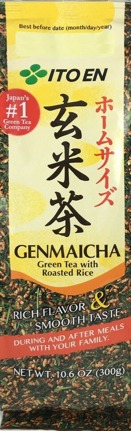 ITO EN Japanese Genmaicha Green Tea with Roasted Rice 10.6 oz 300g Made in Japan