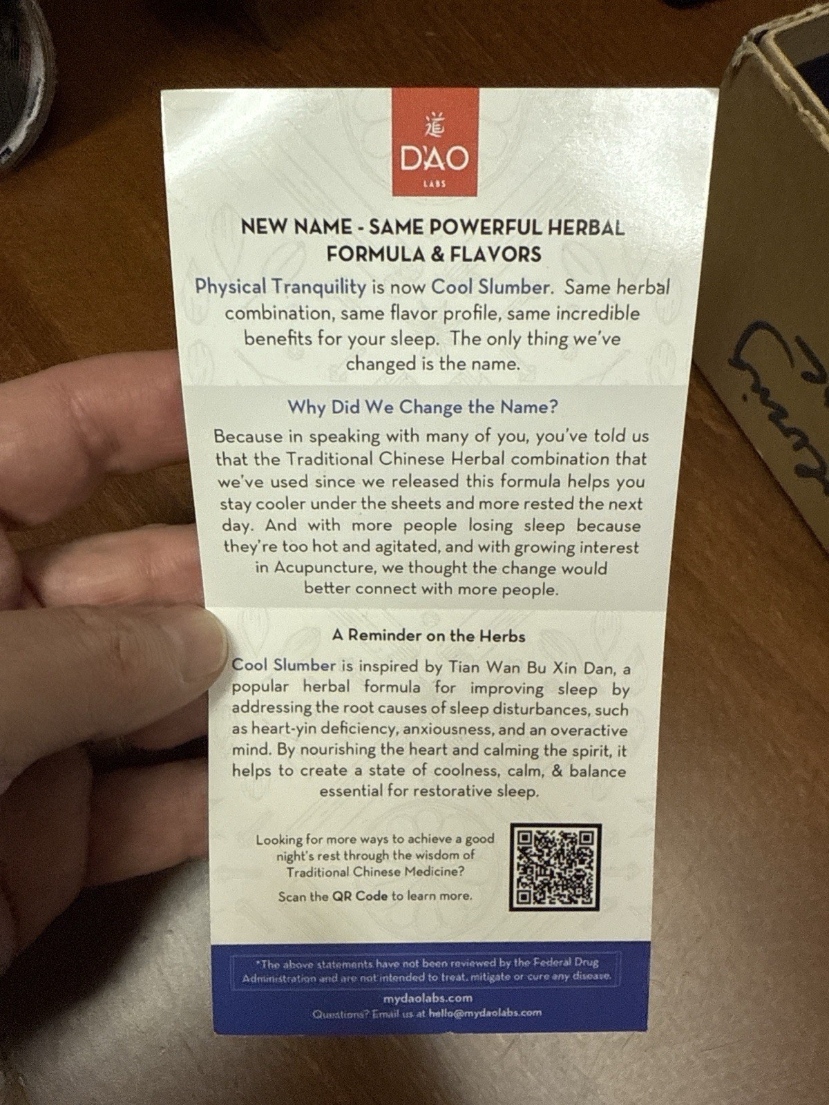 DAO Labs Sleep Remedy – 6 Pack – Physical Tranquility Herbal Sleep Aid
