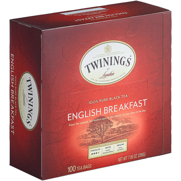 Twinings English Breakfast Tea Bags – 100/Box