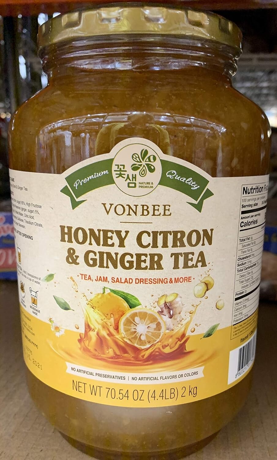Gourmet Honey Citron & Ginger Tea – 70.54 Ounce Loose Leaf for Ultimate Wellness