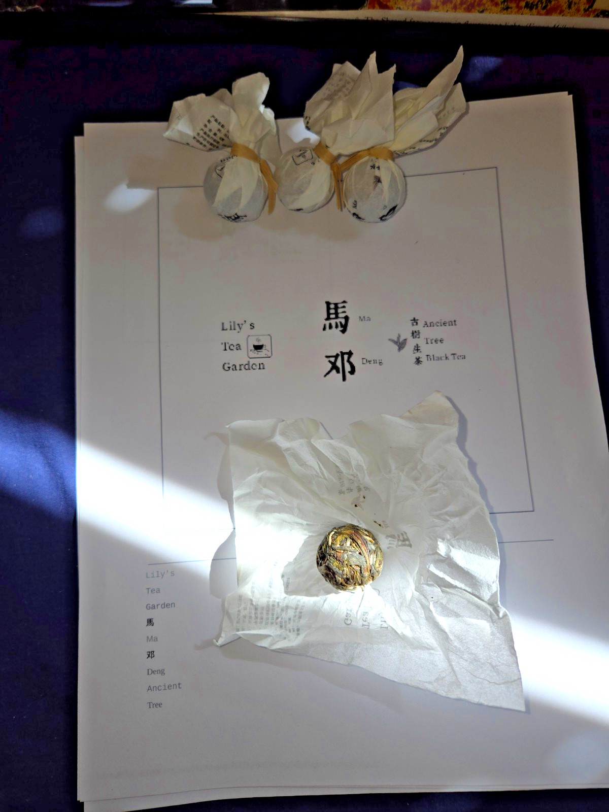 YUNNAN PU’ER DRAGON BALL TEAS HAND ROLLED 5 FLAVORS PACK of 15 .3oz INDIVIDUALLY