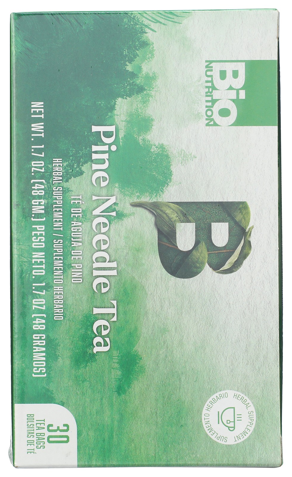 Bio Nutrition Herbal Pine Needle Tea 30 Bags 1.7 Oz 1 Pack