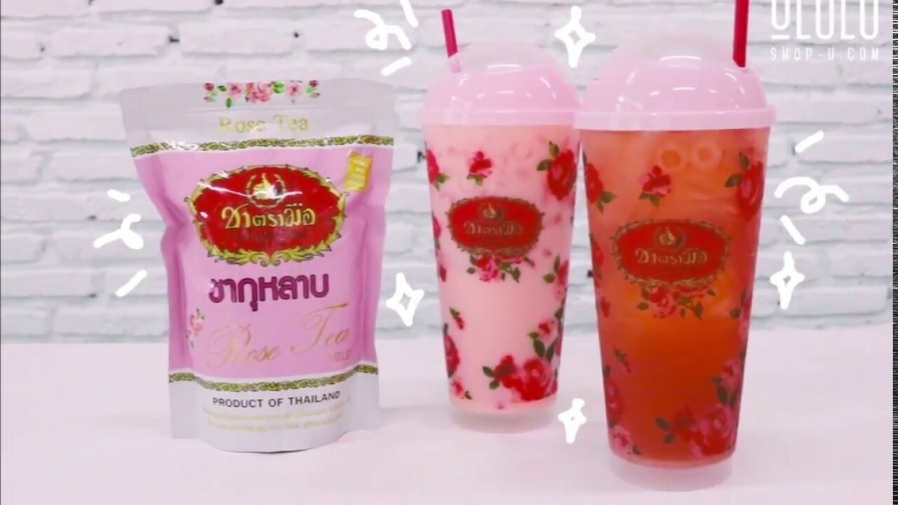 Thai Rose Tea Mix Cha Tra Mue Refreshing Refill 150g. Brand Original