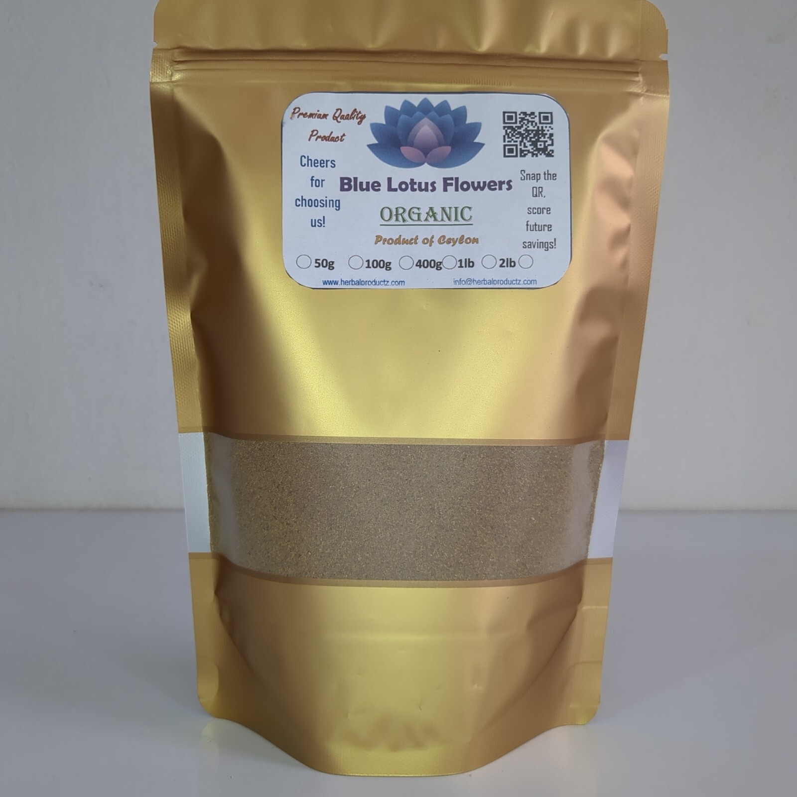 Dried Blue lotus Powder Nymphaea Caerulea Flower Organic Pure Quality Herbal Tea