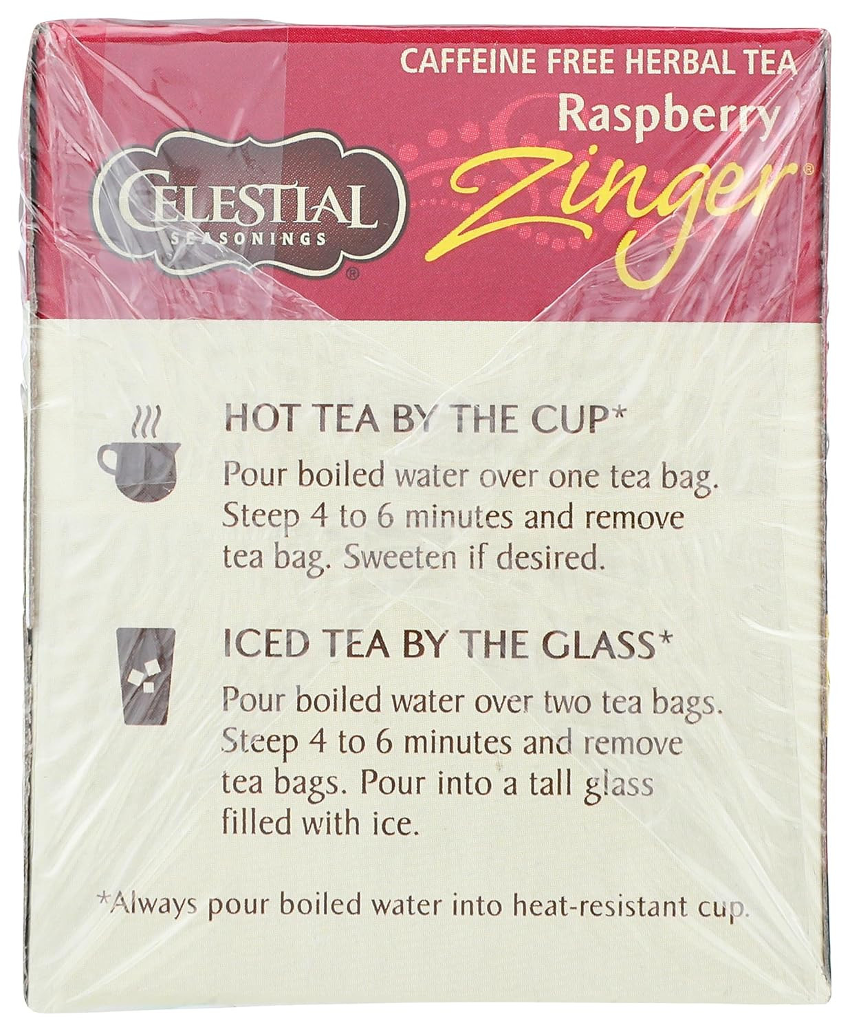 Raspberry Zinger Herbal Tea, 20 Ct