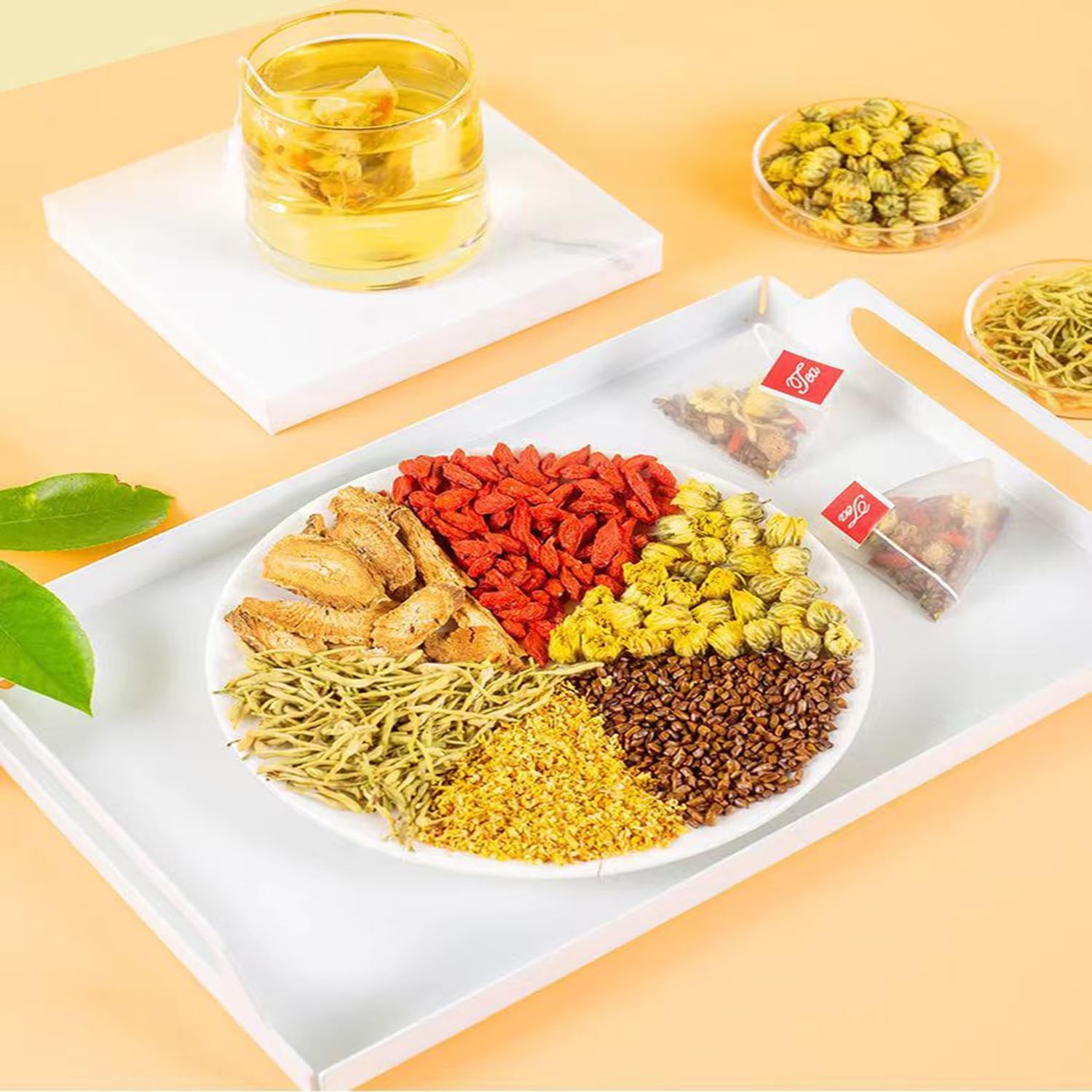 Chrysanthemum Cassia Seed Tea Bags 8.81oz (5g×50packets) Goji Berries…