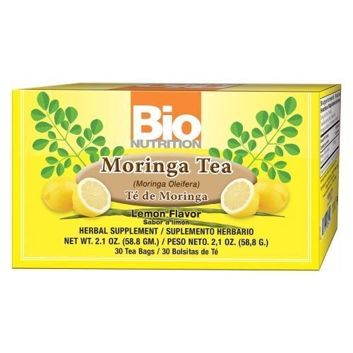 Moringa Tea Lemon 30 Bags By Bio Nutrition Inc