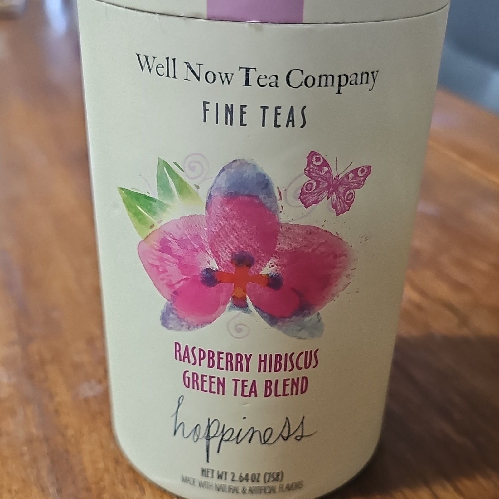 Well Now Tea Company Raspberry Hibiscus Green Tea Bags 50 Pack 2.64oz Caffeine