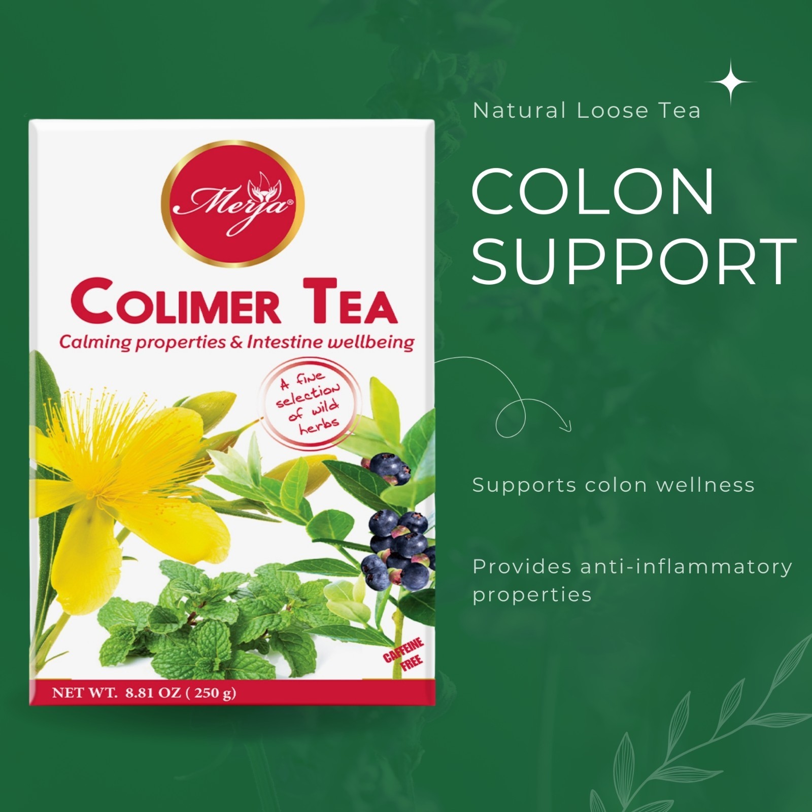 Colimer Tea – Colon Wellbeing Tea- Loose Tea – 100% Natural Tea