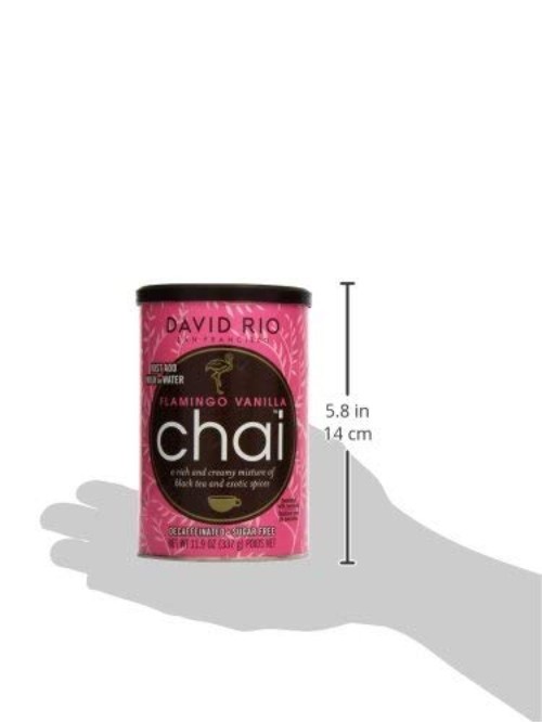 Flamingo Vanilla Decaf Chai Tea Latte Mix – Sugar Free & Organic, 11.9 Oz