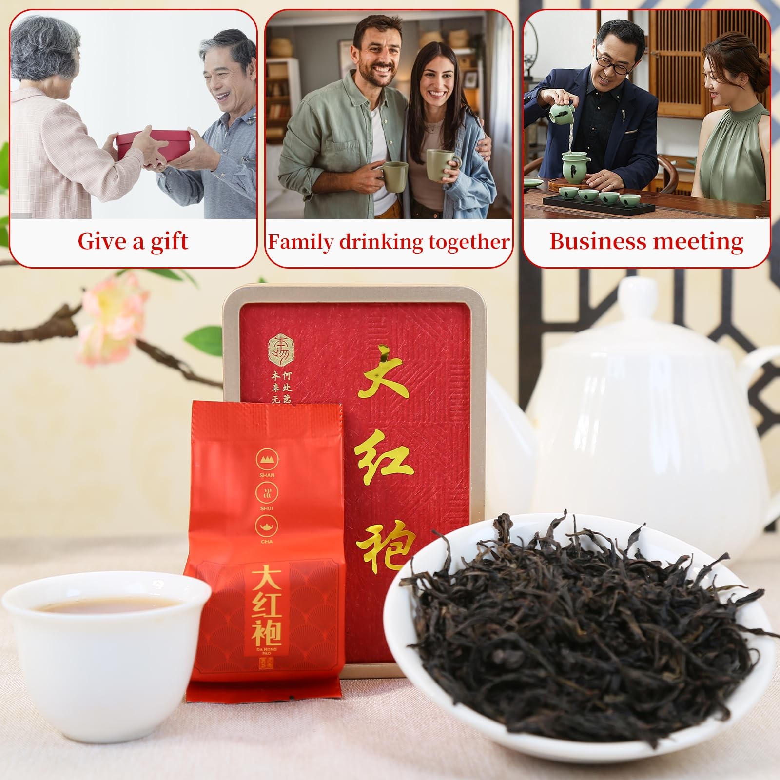 XIXICHA Dahongpao Oolong Tea Rock Tea 80g/2.82oz 8g*10bags Chinese Loose leaf…