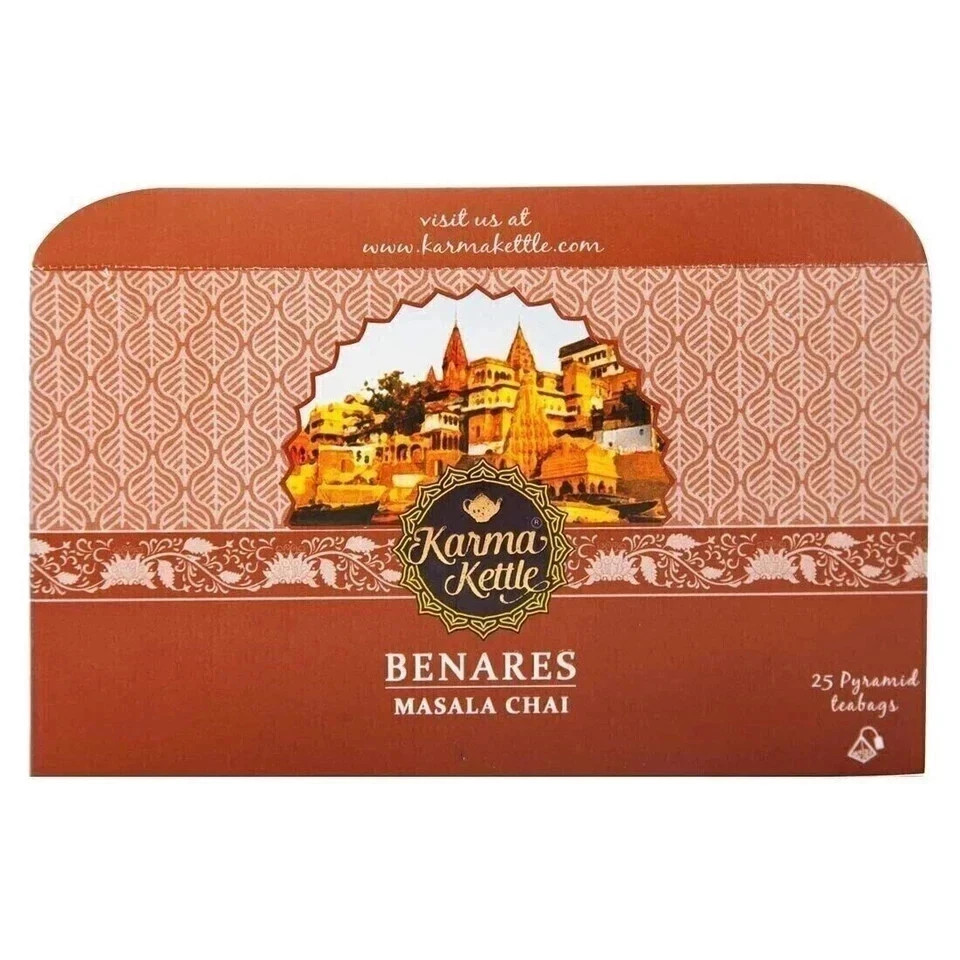 Karma Kettle Benares Indian Masala chai 25 Tea Bags