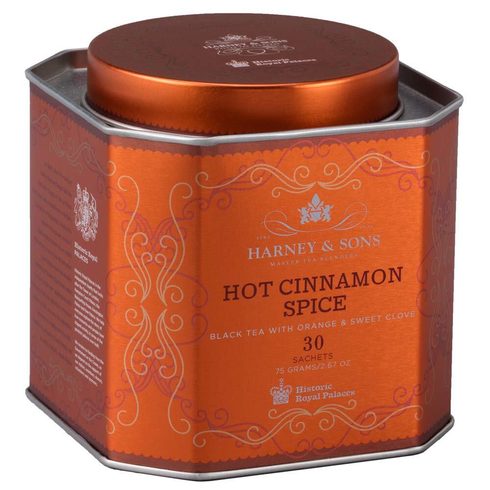 Harney & Sons Hot Cinnamon Spice Tea Tin – Black Tea with Orange & Sweet Clove