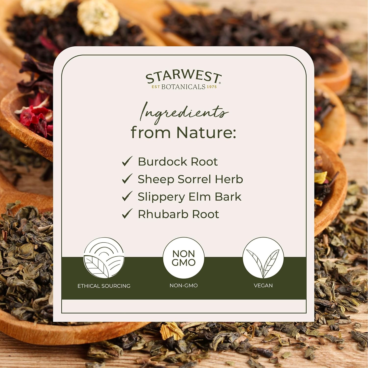 Organic Essiac Tea Loose Leaf Herbal Blend Caffeine Free Non GMO 1lb