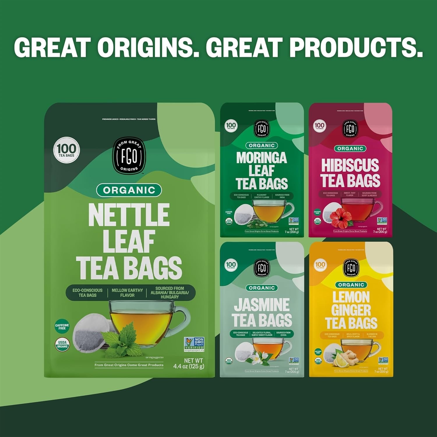 Resealable Bag – Caffeine-Free Nettle Leaf Tea