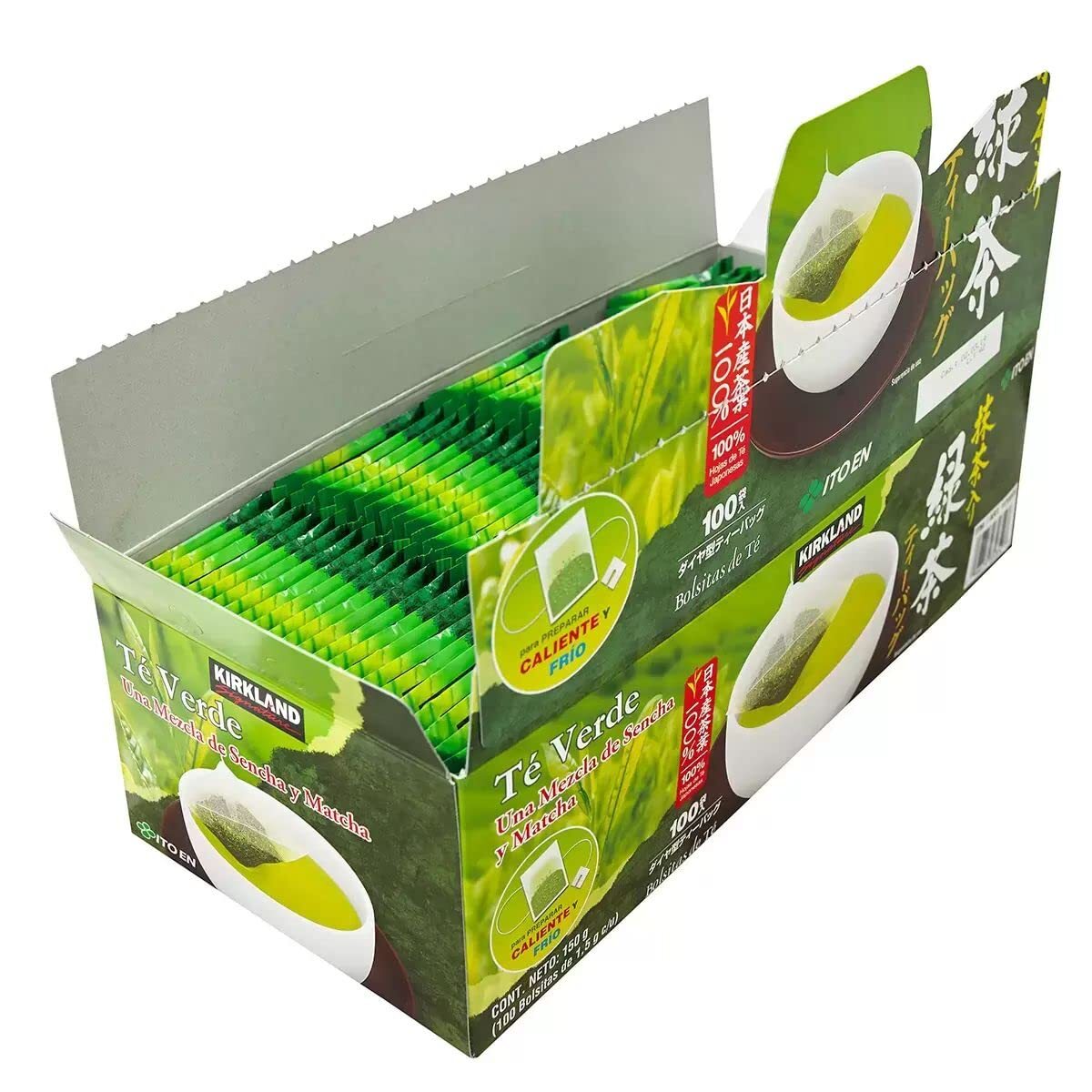 Kirkland Signature Ito En Matcha Blend, 100% Japanese Green Tea Leaves, 100 T…