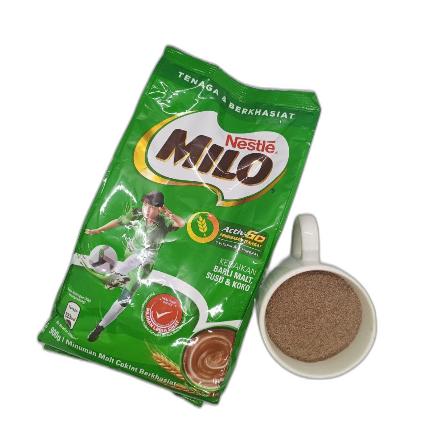 2pack x 900g Nestle MILO Chocolate Malt Powder Drink Malaysia HALAL Certificate