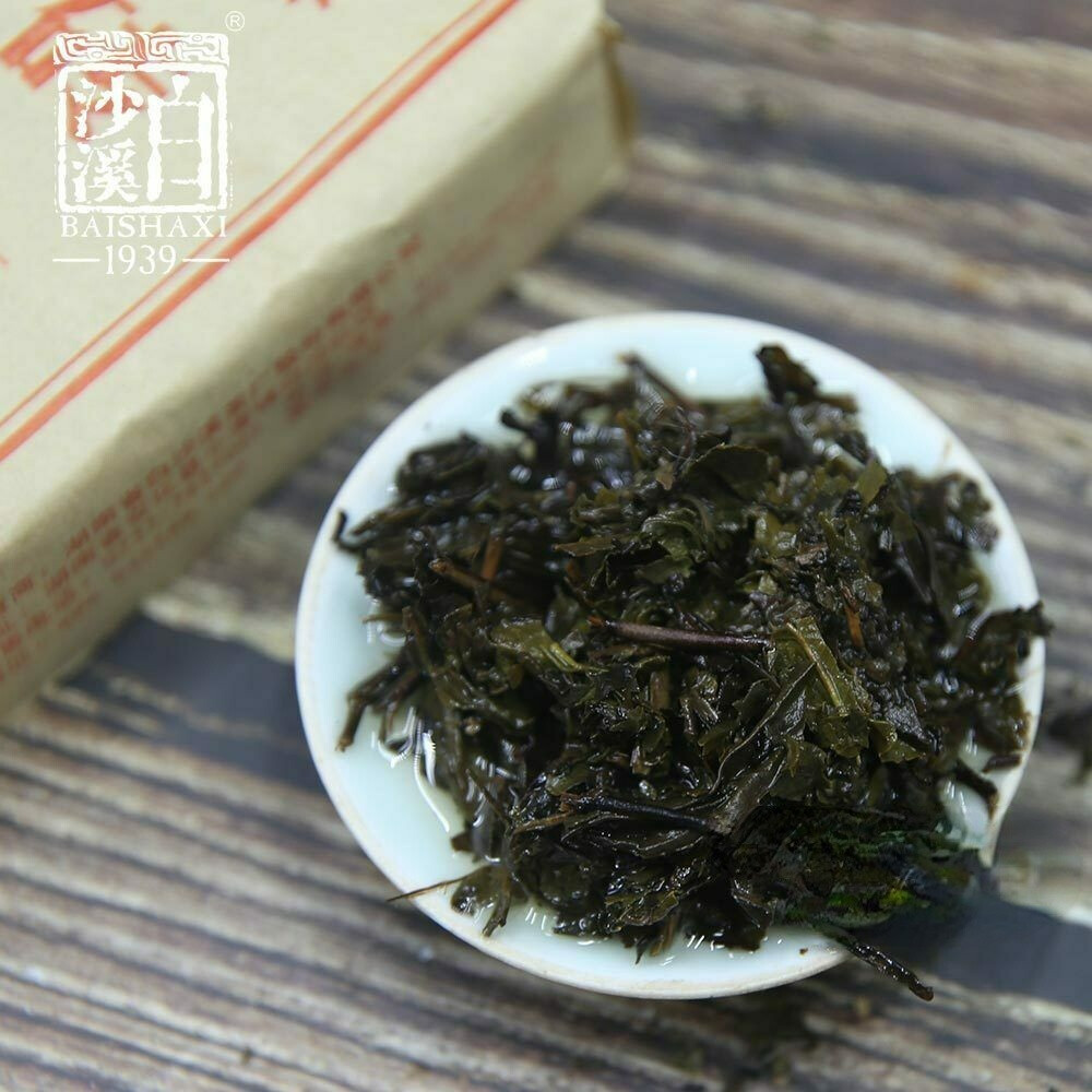 300g Anhua Fu Brick Dark Tea Golden Flower Herbal Energy Tea for Men Women