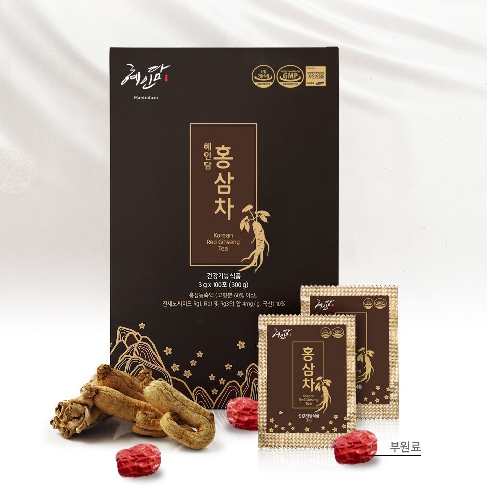 Hyeindam Red Ginseng Extract Red Ginseng Root Tea 3g x 100bags