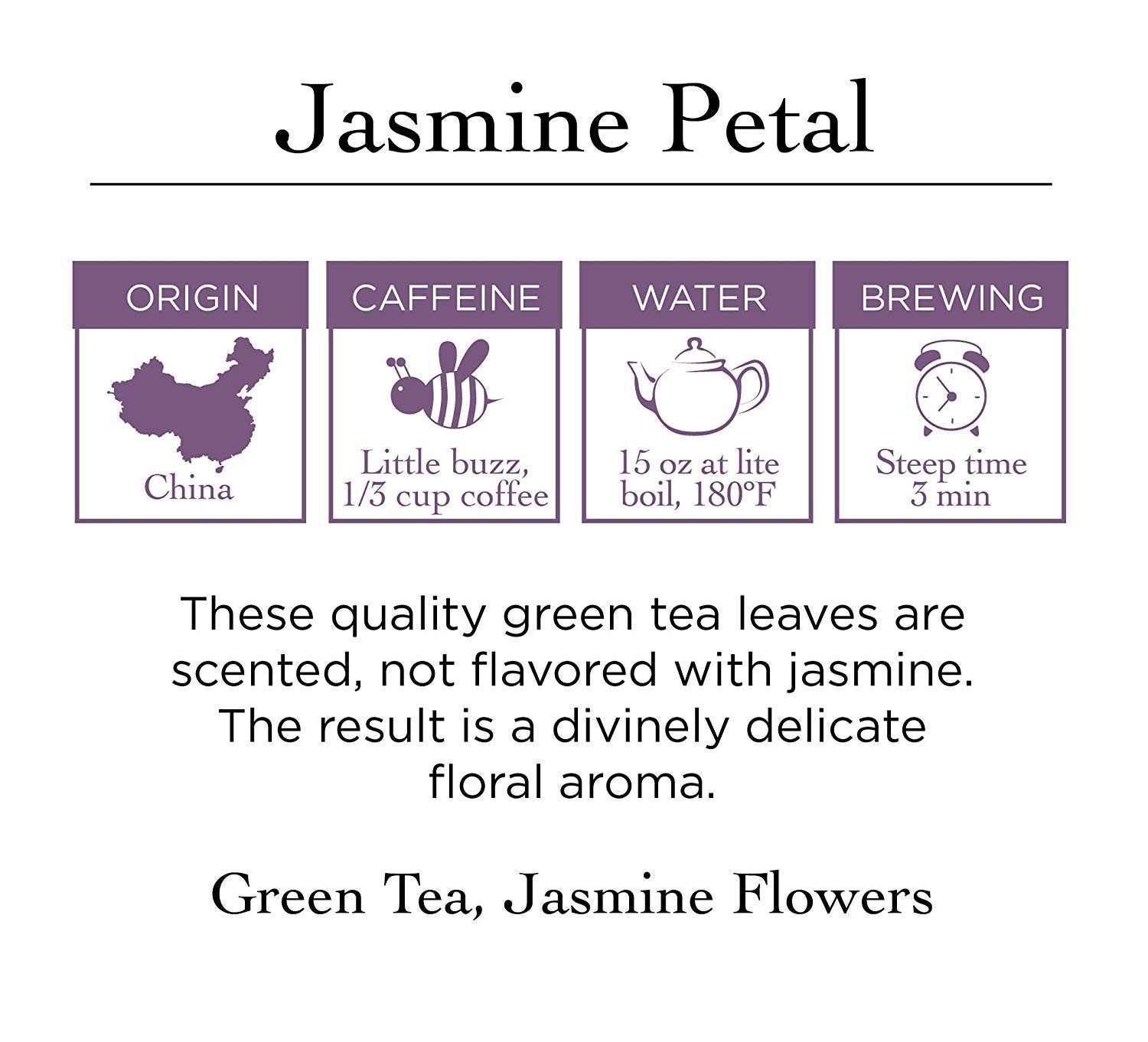 Two Leaves and a Bud Jasmine Green Tea Bags, 100 Count (Pack of 1) Whole Leaf…