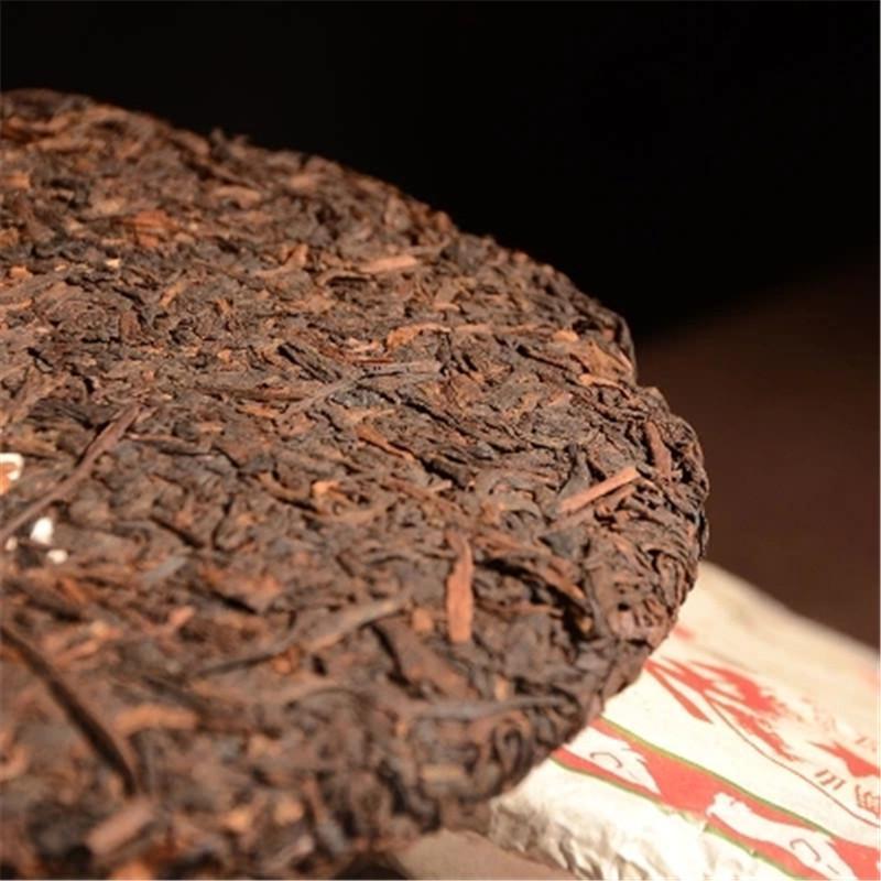 357g Ripe Pu-erh Tea Cake Aged Yunnan Compressed Dark Tea Smooth Rich