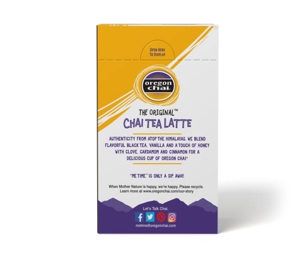 Convenient 8 Count Chai Latte Mix – Organic & Low Caffeine Indulgence