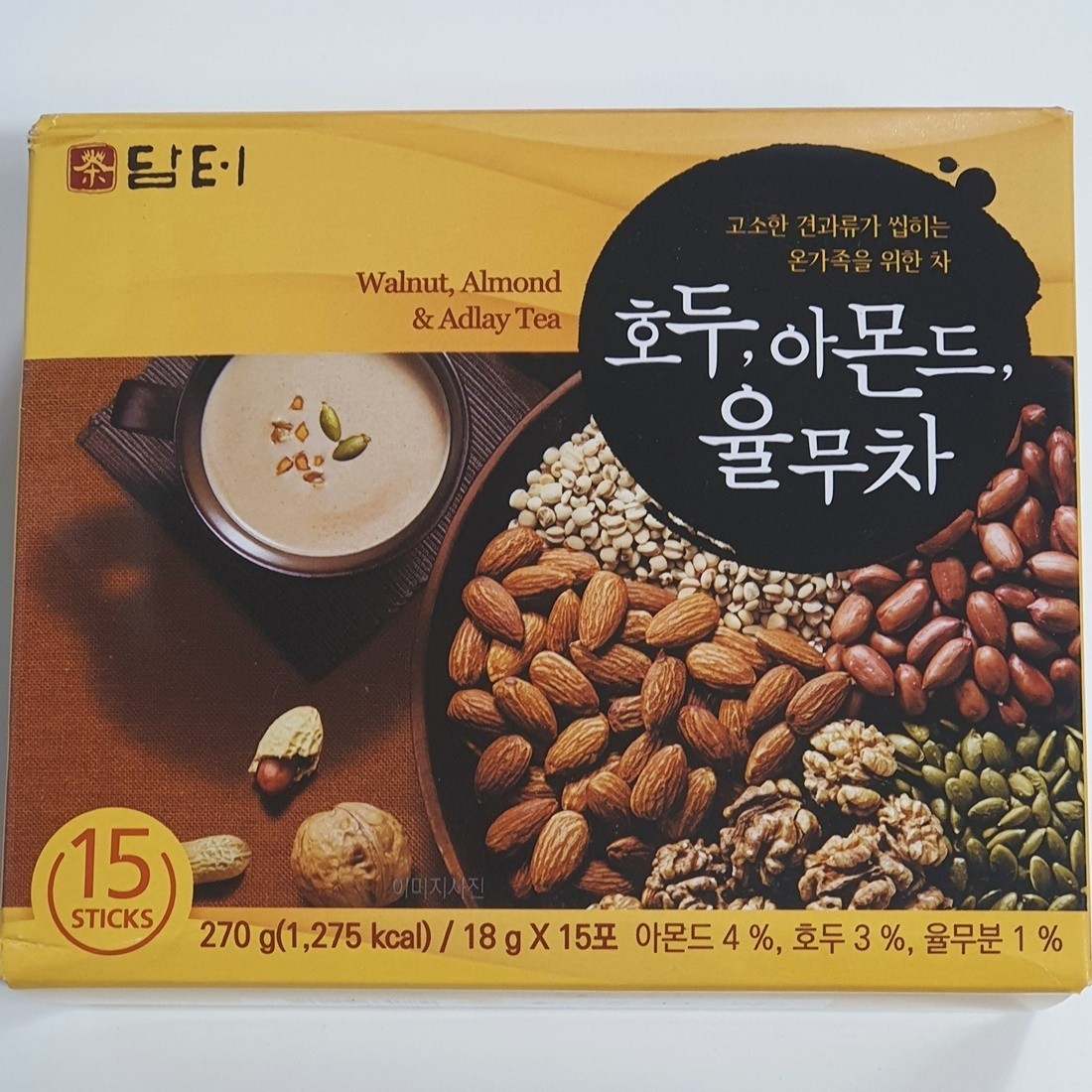 Korea Damtuh 4piece set Walnut Almond Adlay Jujube Schizandra Fruit Health Tea