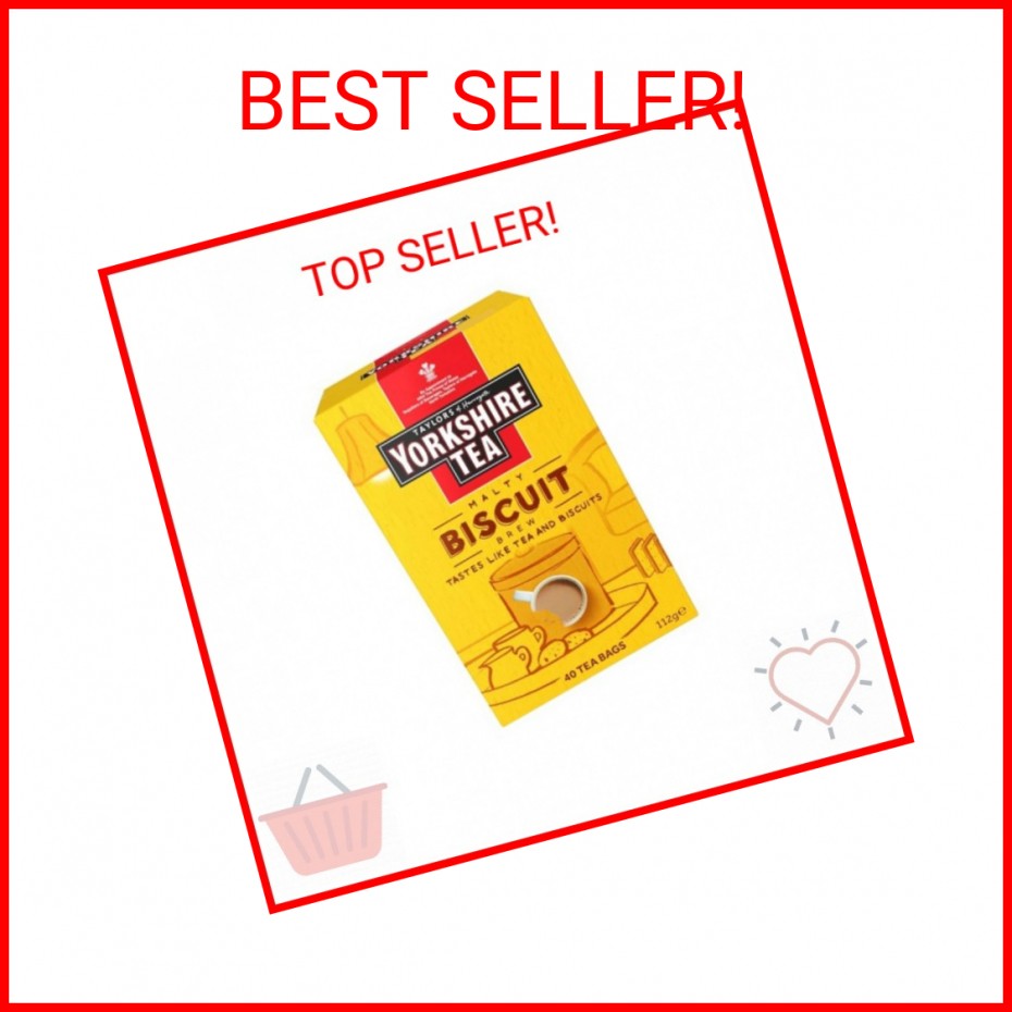 Taylors of Harrogate Biscuit Brew Yorkshire 40 Tea Bags, 112 g (Packaging may va
