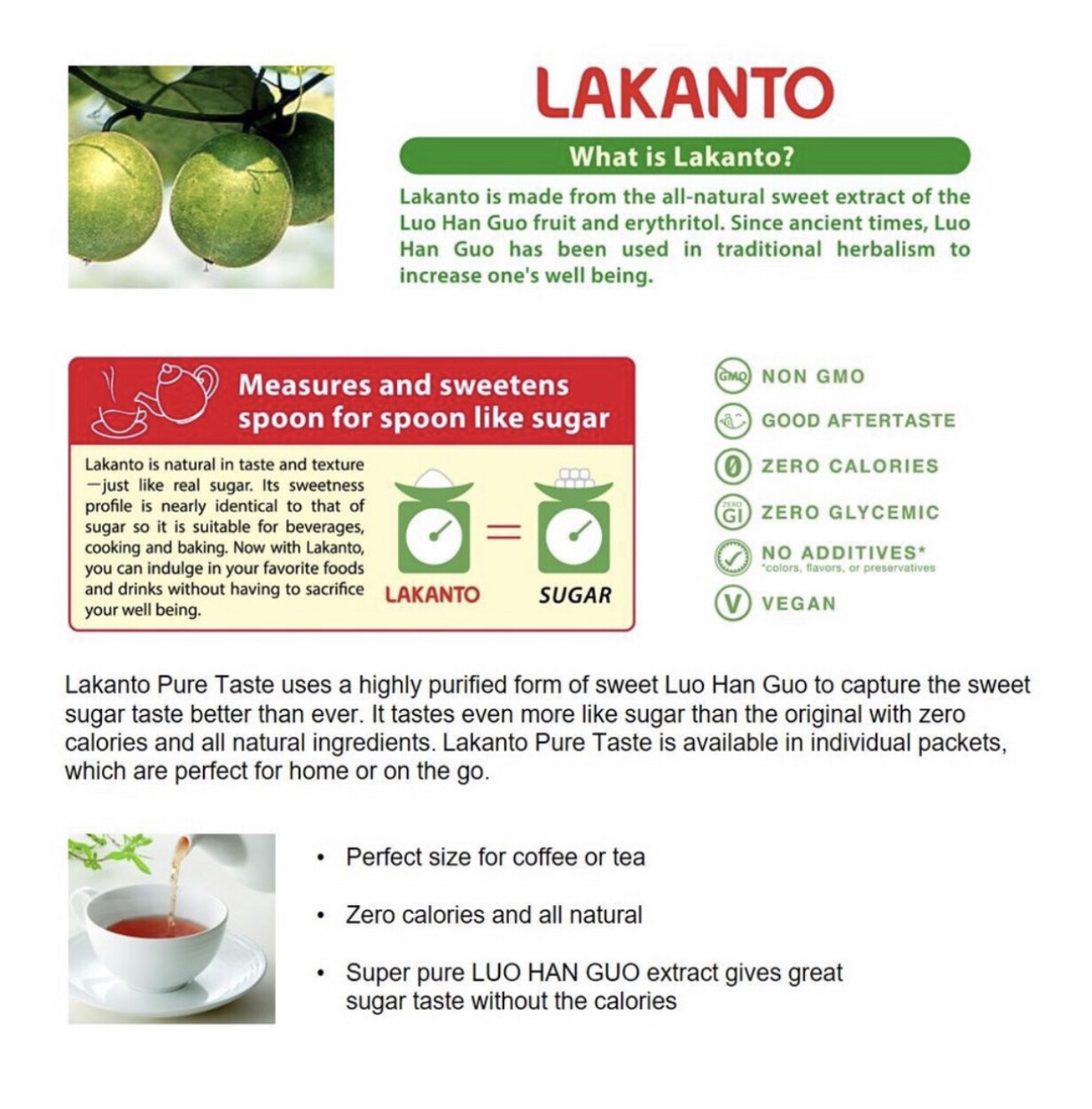 LAKANTO 3-in-1 Instant Milk Tea (12 sachets x 35g) – LOW CALORIE & SUGAR x4