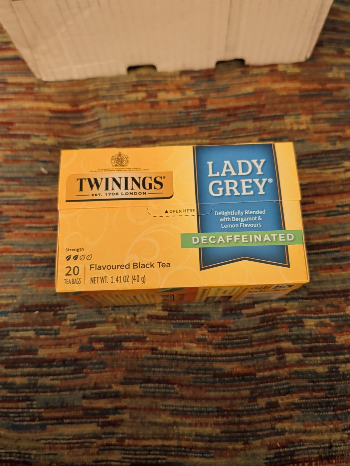 6 Packs – Twinings Lady Grey Decaffeinated Black Tea – 20 Count each box