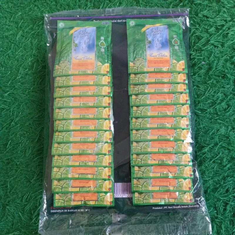 24 Pcs Adem Sari Herbal Lime Drink For Sore Throat, Mouth Ulcer & Bad Breath