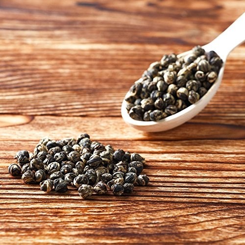 Premium Jasmine Dragon Pearls Green Tea – 16oz Loose Leaf – Aromatic & Flavorful