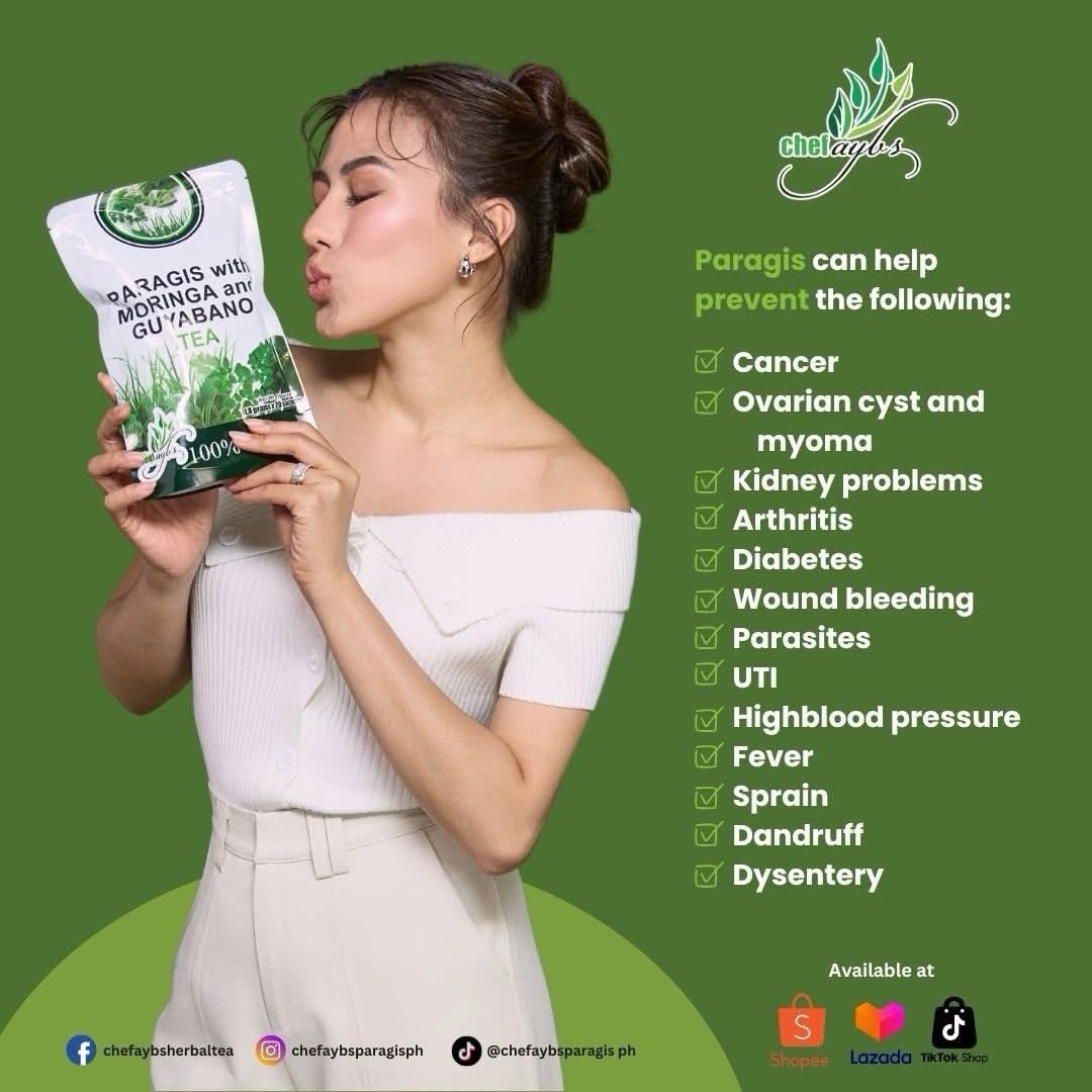 Chef Aybs Paragis Tea with Moringa and Guyabano Chef Ayb’s (20 Tea bags) 2 Pack