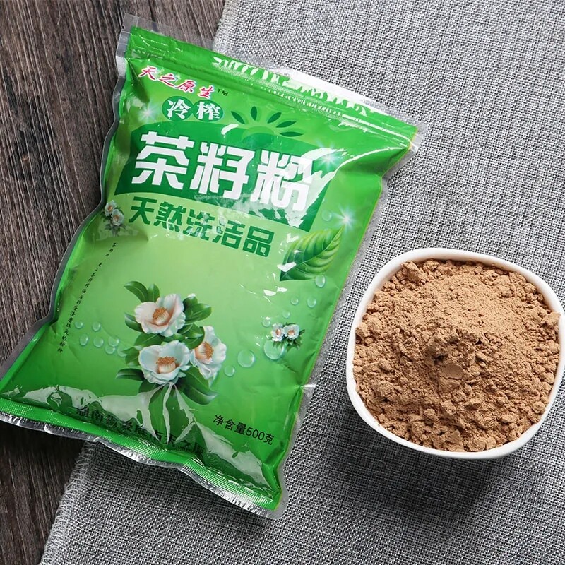 Pure Tea seed powder 500g shampoo hair natural cleansing powder dish wash