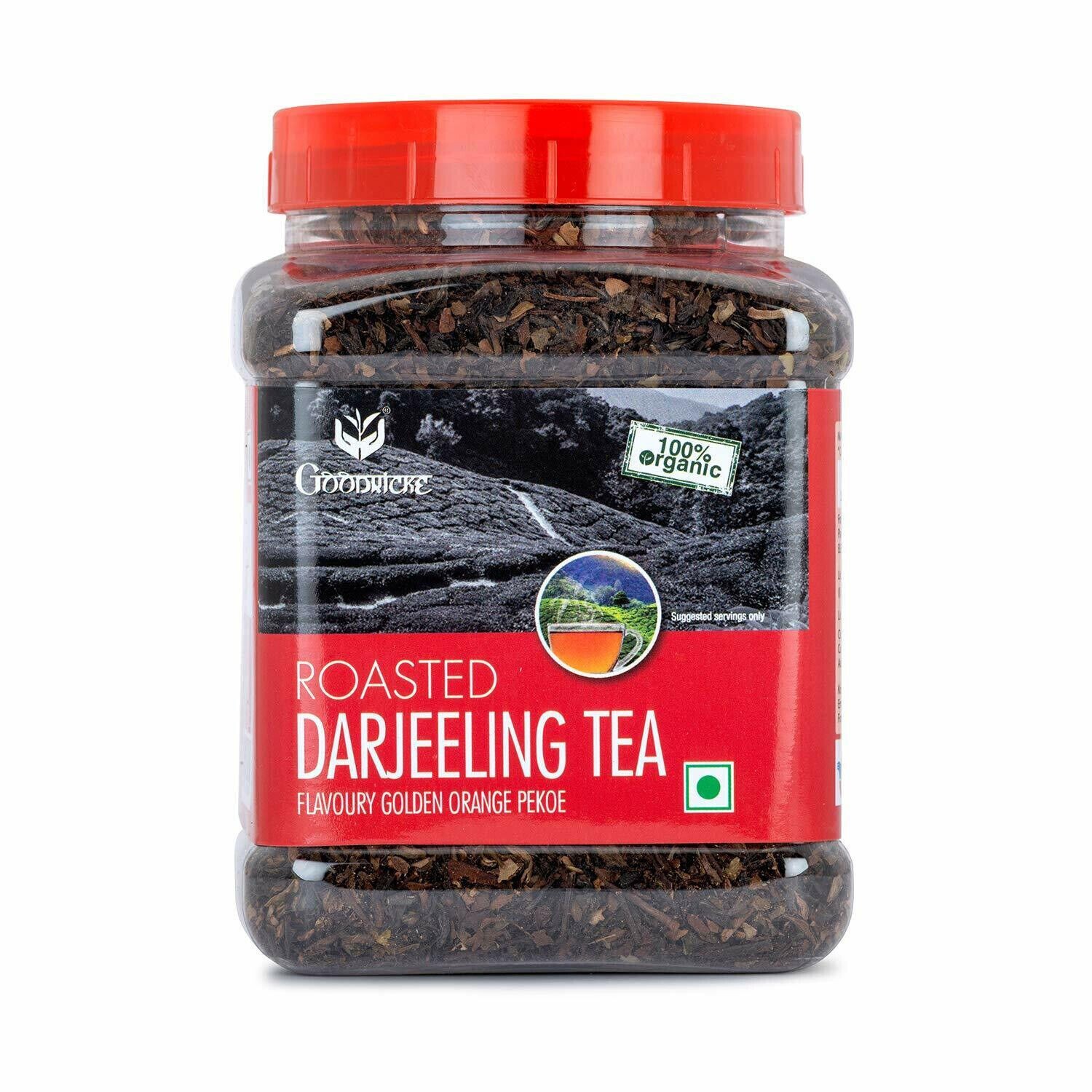 Goodricke Roasted Organic Darjeeling Tea , 100% Organic Whole Leaf Tea 250gm